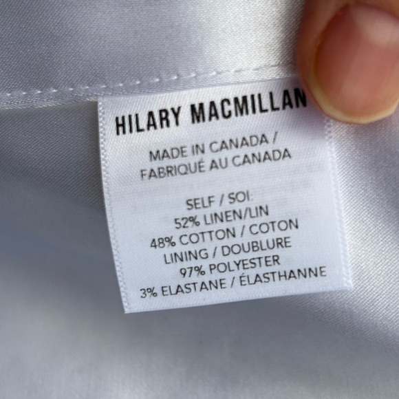 Hilary MacMillan White Linen Blend Handkerchief Tie Tank, BNWT, XL - Picture 9 of 10